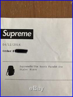 Supreme X The North Face Black Steep Tech Backpack Ss16 Tnf