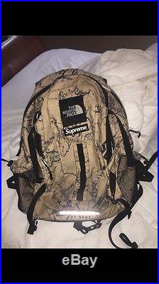 Supreme X The North Face Hot Shot Backpack Tan Used Great Cond. 100% Authentic
