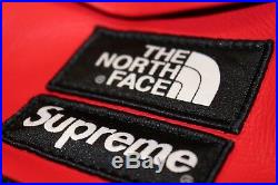 Supreme X The North Face Leather Day Pack Backpack Red