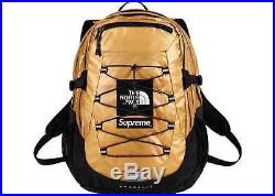 Supreme X The North Face Metallic Borealis Backpack Gold CONFIRMED