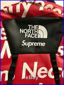 Supreme X The North Face TNF By Any Means Necessary BAMN Backpack Red