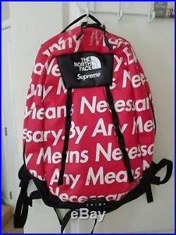Supreme northface backpack by any means red