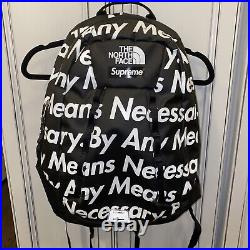 Supreme x North Face By Any Means Necessary Black Backpack Fall / Winter 2015