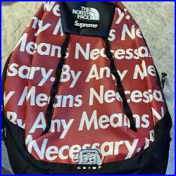 Supreme x North Face By Any Means Necessary Red Backpack Fall / Winter 2015