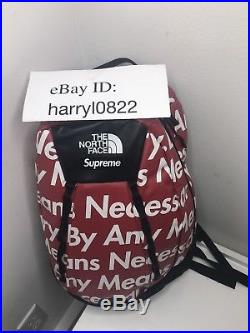 Supreme x TNF The North Face BAMN By Any MEans Necessary Backpack Red