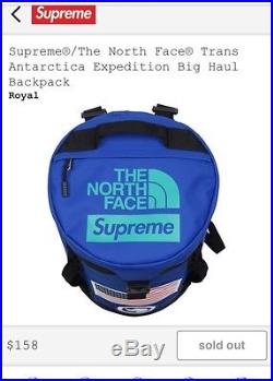Supreme x The North Face Bagpack Royal Blue Big Haul Backpack