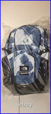 Supreme x The North Face Bleached Denim Print Pocono Backpack