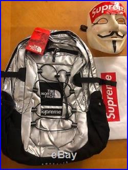 Supreme x The North Face Borealis Backpack Metallic Silver SS18