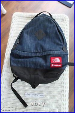 Supreme x The North Face Day Pack Gore Windstopper Denim Backpack SS15