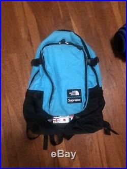 Supreme x The North Face F/W 2014 teal expedition backpack (RARE)