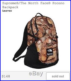 Supreme x The North Face Leaves Pocono Backpack confirm LAST ONE Sold Out