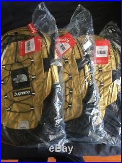 Supreme x The North Face Metallic Gold Backpack