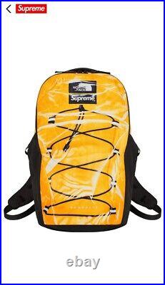 Supreme x The North Face Printed Borealis Trompe L'oeil Backpack Yellow Colorway