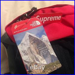 Supreme x The North Face Steep Tech Backpack Olive Green Red