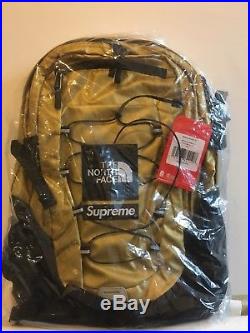 Supreme x The North Face TNF Gold Metallic Borealis Backpack