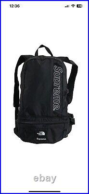 Supreme x The North Face Trekking Convertible Backpack/Waist Bag Black SS22 NEW