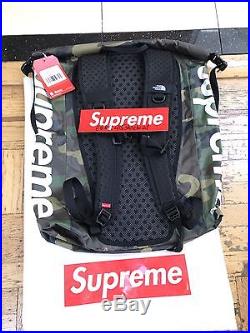 Supreme x The North Face Waterproof Backpack Bag Woodland Camo 100% AUTHENTIC