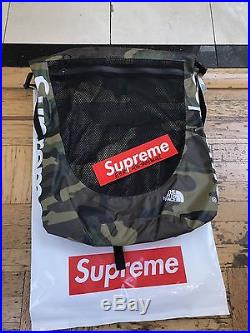 Supreme x The North Face Waterproof Backpack Bag Woodland Camo 100% AUTHENTIC