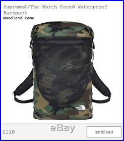 Supreme x The North Face Waterproof Backpack Woodland Camo | North 