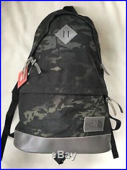 THE NORTH FACE 68 Day Pack DayPack BackPack Black Camo Leather NF0A3G6P NWT $249