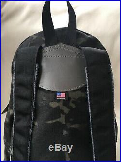 THE NORTH FACE 68 Day Pack DayPack BackPack Black Camo Leather NF0A3G6P NWT $249