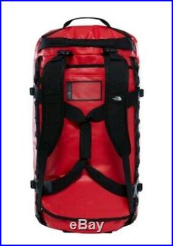 & THE NORTH FACE Base Camp Duffel backpack L Red Black Travel Camping 1721