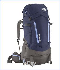 THE NORTH FACE Blue TERRA 55 Liter Backpack Hiking & Camping & Backpacking