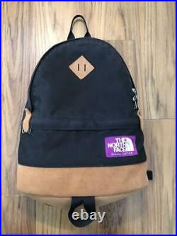 THE NORTH FACE PURPLE LABEL Backpack Black Medium Day Pack Used