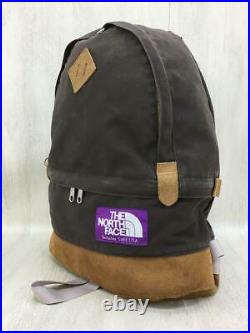THE NORTH FACE PURPLE LABEL DAY PACK Backpack Bag Brown Cotton NN7403N Used