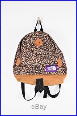 THE NORTH FACE PURPLE LABEL NANAMICA Leopard Brown Suede Backpack UBER RARE