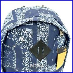 THE NORTH FACE Paisley Pattern Navy Polyester Original Pack Backpack NEW