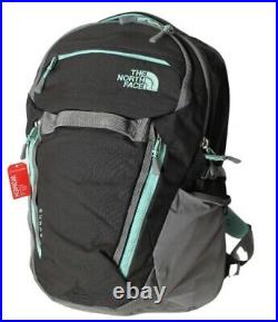 THE NORTH FACE SURGE WOMEN'S BACKPACK Zinc Grey Heather/Surf Green