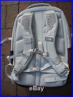 The North Face Womens Borealis Backpack- Daypack-chk3- Lunar Ice Grey/melon Ree