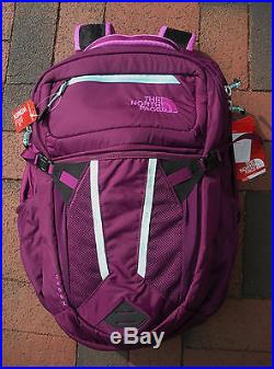 The North Face Womens Recon Laptop Backpack- Daypack Clg3- Pamplona Purple