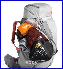 THE NORTH FACE Women's Terra 55 Gray/Coral Backpacking M/L Backpack $189