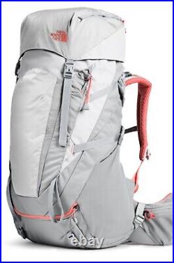 THE NORTH FACE Women's Terra 55 Gray/Coral Backpacking M/L Backpack $189