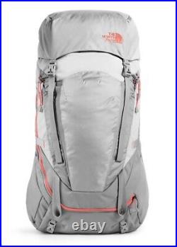 THE NORTH FACE Women's Terra 55 Gray/Coral Backpacking M/L Backpack $189