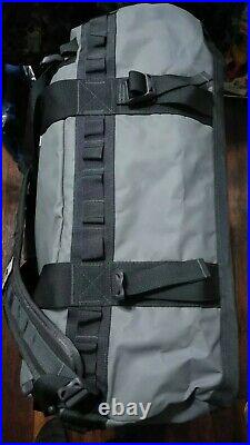 TNF North Face Base Camp Travel Tool Duffel Backpack Waterproof Gray 21x12x12