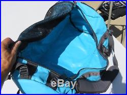 The NORTH FACE Blue Base Camp Duffle Bag Large 95 Liter Backpack Travel