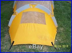 The North Face 2 Person Hiking Backpacking Tent 8' x 5' Yellow 5lb Leaf Hopper