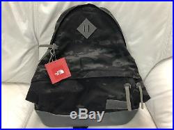 The North Face 68 Daypack Backpack Black Multi Camouflage Cordura New With Tags