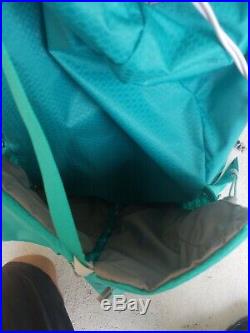 The North Face Backpack Banchee 50 L Teal Blue M / L $200 New Hiking Technical