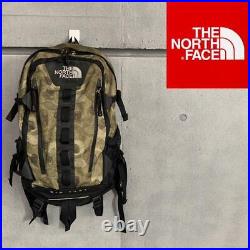 The North Face Backpack Bigshot Camouflage Pattern Khaki 25L From Japan Used