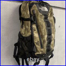 The North Face Backpack Bigshot Camouflage Pattern Khaki 25L From Japan Used