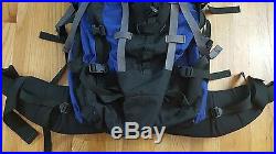 The North Face Backpack Day Pack Hiking Mountain Trail Size M Reg Blue Vtg
