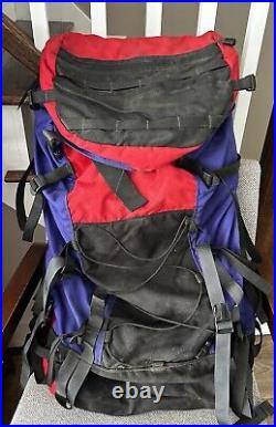 The North Face Backpack Himalayas New mountaineering, Red Black Purple Large