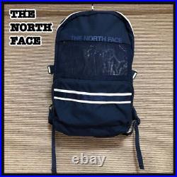 The North Face Backpack Navy Blue One Point Logo 25L P With Pouch Men shoulder T