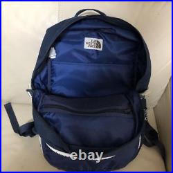 The North Face Backpack Navy Blue One Point Logo 25L P With Pouch Men shoulder T