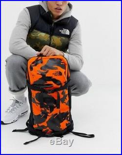 The North Face Backpack Orange Black Camo Skiing Hiking