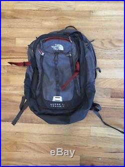 The North Face Backpack Red Grey Surge II Transit
